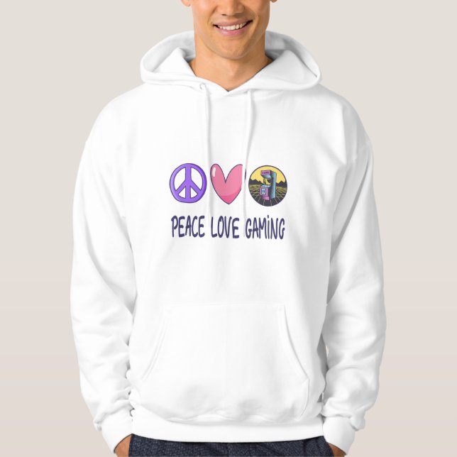Peace Liebe Gaming Hoodie (Vorderseite)