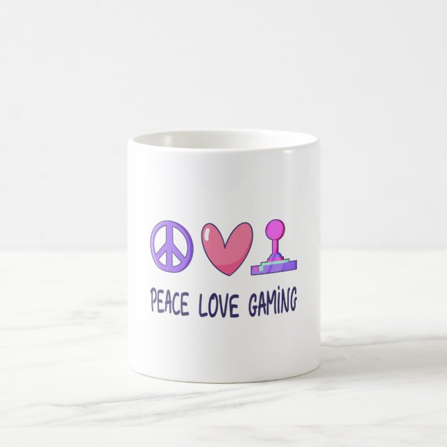 Peace Liebe Gaming Kaffeetasse (Mittel)