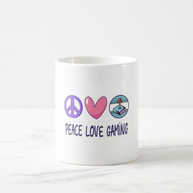 Peace Liebe Gaming Kaffeetasse (Mittel)
