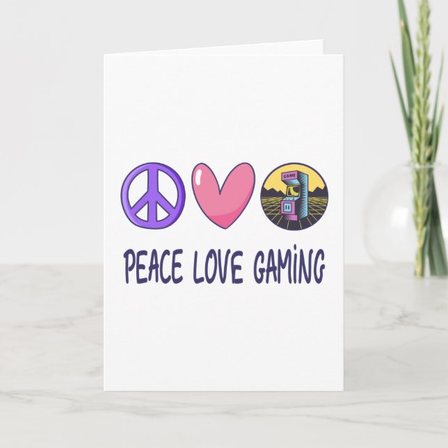 Peace Liebe Gaming Karte (Vorderseite)