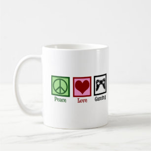 Peace Liebe Gaming Niedlich Video Game Player Kind Kaffeetasse
