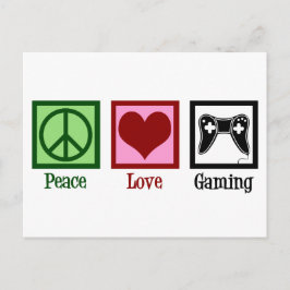Peace Liebe Gaming Postkarte