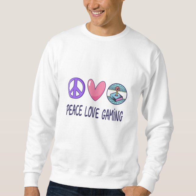 Peace Liebe Gaming Sweatshirt (Vorderseite)