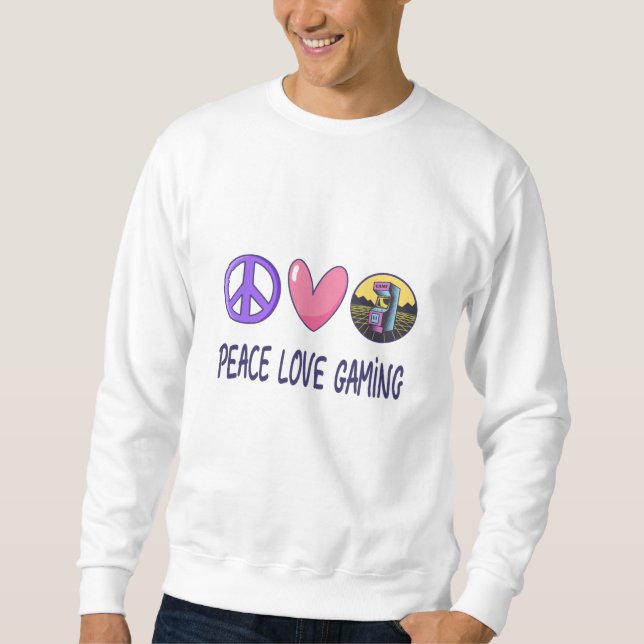Peace Liebe Gaming Sweatshirt (Vorderseite)