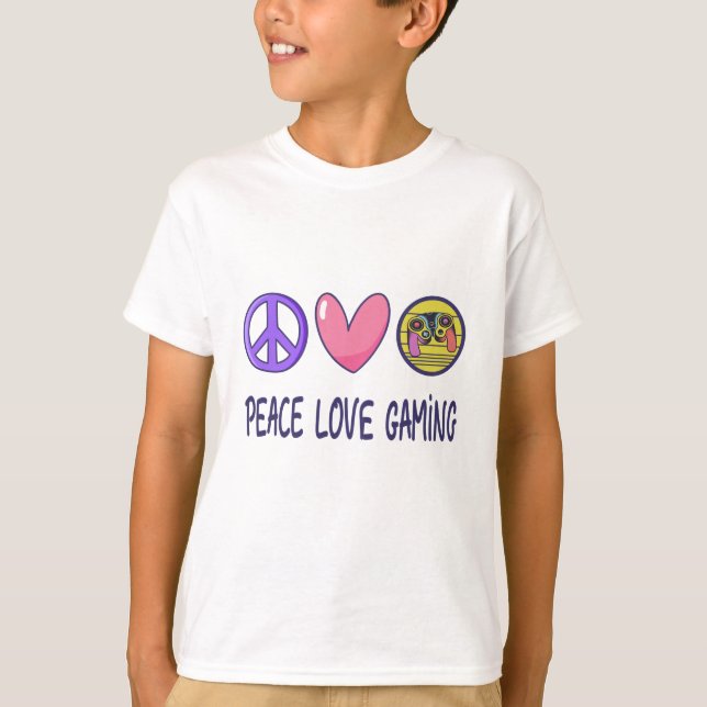 Peace Liebe Gaming T-Shirt (Vorderseite)