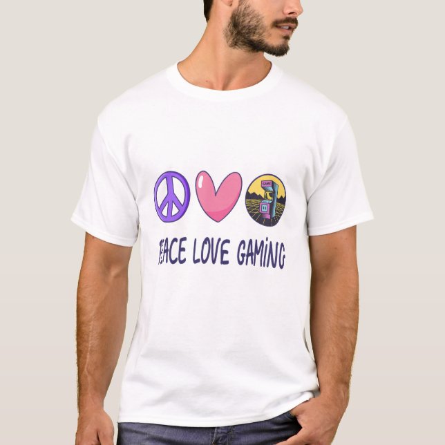 Peace Liebe Gaming T-Shirt (Vorderseite)
