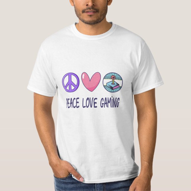 Peace Liebe Gaming T-Shirt (Vorderseite)