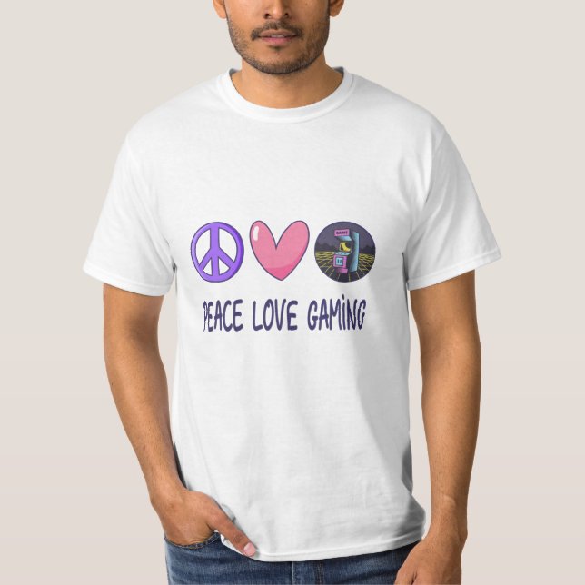 Peace Liebe Gaming T-Shirt (Vorderseite)
