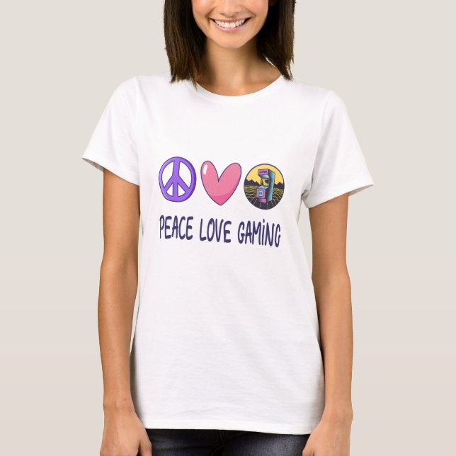 Peace Liebe Gaming T-Shirt (Vorderseite)