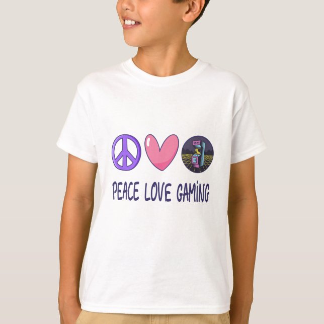 Peace Liebe Gaming T-Shirt (Vorderseite)