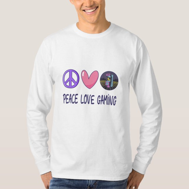 Peace Liebe Gaming T-Shirt (Vorderseite)