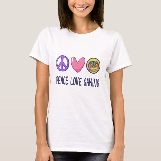 Peace Liebe Gaming T-Shirt (Vorderseite)