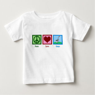 Peace Liebe Gänse Baby T-shirt
