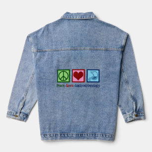Peace Liebe Gastroenterology Jeansjacke