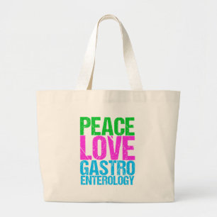 Peace Liebe Gastroenterology Jumbo Stoffbeutel