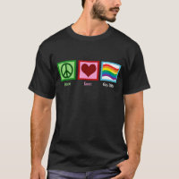 Peace Liebe Gay Pride Parade Regenbogenflagge