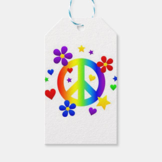 PEACE LIEBE GEFÄRBTE KRAWATTE HIPPIE SYMBOL GIFT T GESCHENKANHÄNGER