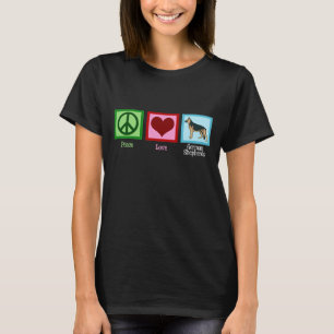 Peace Liebe German Shepherds T-Shirt