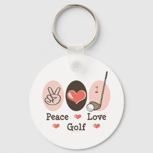 Peace Liebe Golf Key Chain Schlüsselanhänger