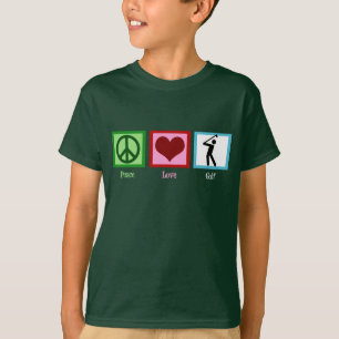 Peace Liebe Golf Kids T-Shirt