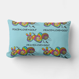 Peace Liebe Golf Krawatte Dye Lendenkissen
