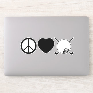 Peace Liebe Golf Vinyl Sticker