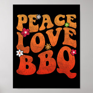 Peace Liebe Grillen Grillmaster Women Grillen Gril Poster
