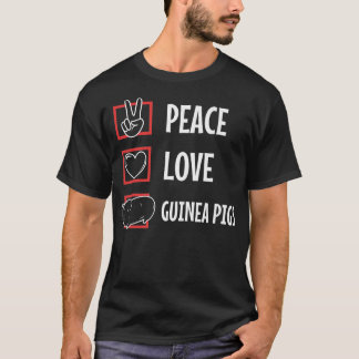 Peace Liebe Guinea Pigs Premium 4323 T-Shirt