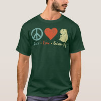 Peace Liebe Guinea Schweine Lover Wheek Retro Prem