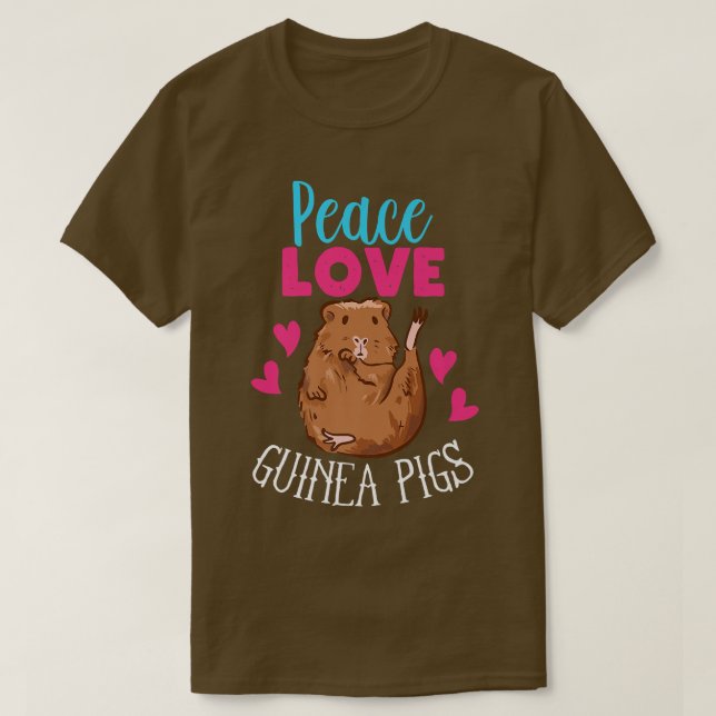 Peace Liebe Guinea Schweine Premium T-Shirt (Design vorne)