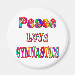 Peace Liebe Gymnastik Magnet