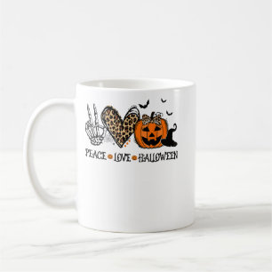 Peace Liebe Halloween glückliche Halloween Pumpkin Kaffeetasse