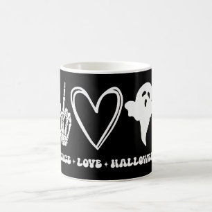 Peace Liebe Halloween Kaffeetasse