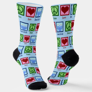 Peace Liebe Hanukkah Socken