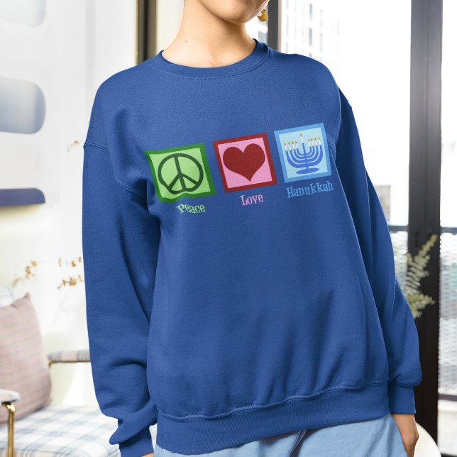 Peace Liebe Hanukkah Sweatshirt (Von Creator hochgeladen)