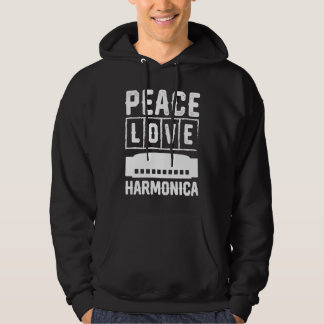 Peace Liebe Harmonica Hoodie