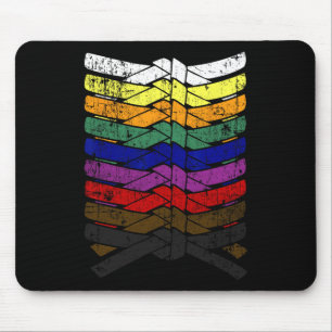 Peace Liebe heilen rosa Ribbon Brustkrebs-Auszeich Mousepad