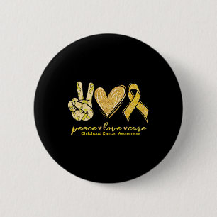 Peace Liebe heilt Gelbbandkrebs im Kindesalter Button