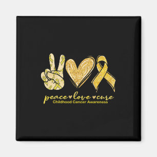 Peace Liebe heilt Gelbbandkrebs im Kindesalter Magnet