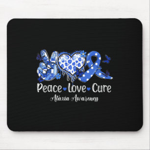 Peace Liebe Heilung Blue Ribbon Ataxie Bewusstsein Mousepad
