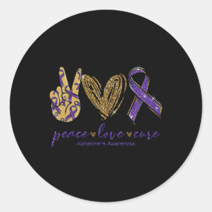 Peace Liebe Heimers Awareness Comfort Colors A Runder Aufkleber