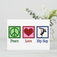 Peace Liebe Hip Hop Dancer Card