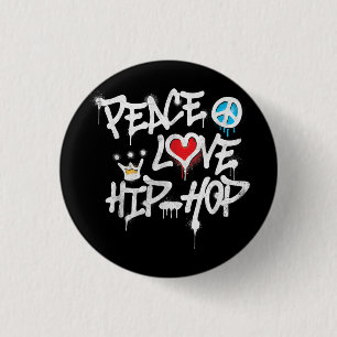 Peace Liebe Hip Hop Dancing Button