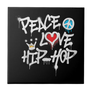 Peace Liebe Hip Hop Dancing Fliese