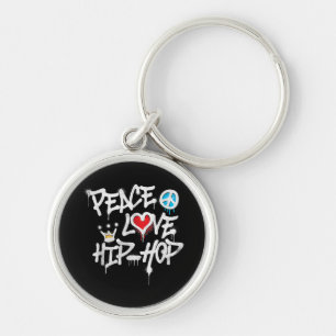 Peace Liebe Hip Hop Dancing Schlüsselanhänger