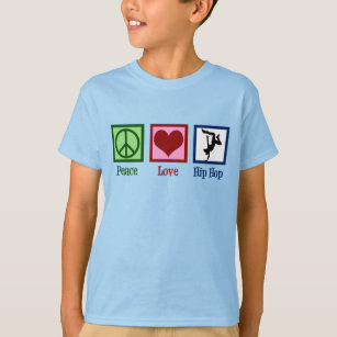 Peace Liebe Hip Hop Kinder T-Shirt