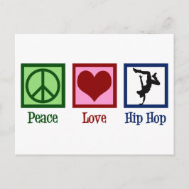 Peace Liebe Hip Hop Postkarte