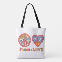 PEACE & LIEBE HIPPIE-TASCHE