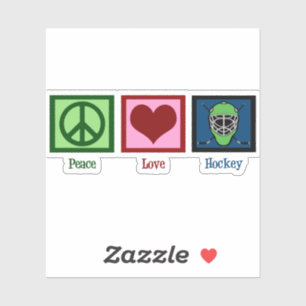 Peace Liebe Hockey Mask Aufkleber