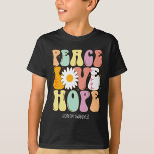 Peace Liebe Hope Alopecia Awareness Gift T-Shirt